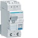 Installatieautomaat met nevenapparaat  Hager MCB met vlamboog detectie AFDD 1P+N 6kA B-10A 2M ARC910D